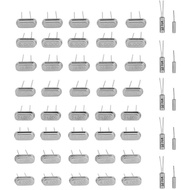 50pcs 10 Value 32.768KHz-24MHz DIY Quartz Crystal Resonators Oscillator Assorted Kit