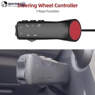 QUENNA Car Steering Wheel Button Remote Controller Car Radio GPS Navigation DVD 2 Din Android Wired 7 Keys Fuction C7D7