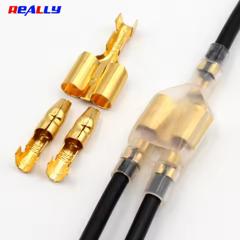 10/30/50Sets One Female And Two Male 4.0 Bullet Terminal Electrical Wire Connector Diameter Male Fem