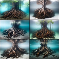 Aquarium Decorative Background Sticker Fish Tank HD Waterproof Background Self-Adhesive Wallpaper24