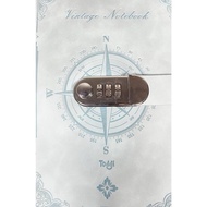 Toddi Leather Diary Journal Book 200 Grid A5 with Lock - TD22 Stationery Paper