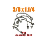 SUS 304 U-Bolt Stainless Steel U-Bolt/ 3/s 8 x 1.1/4