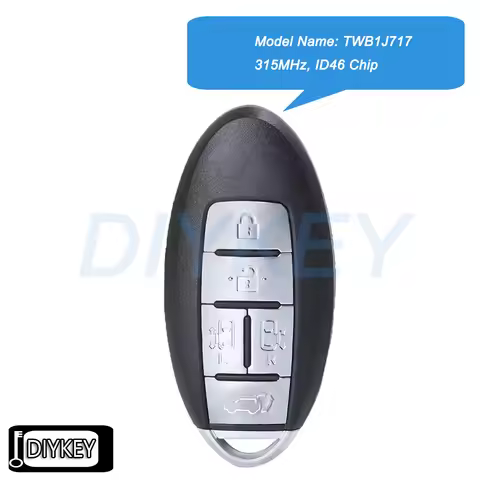 5 Buttons Smart Remote Car Key Fob 315MHz ID46 Chip for Nissan Elgrand Quest E52 2013 2014 2015 2016