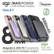 MAGPOWER Gen.4.1 5000mAh Magsafe 移動電源 15A (兼容磁吸充電)｜尿袋｜行動電源｜充電寶｜無線充電板｜無線充電器