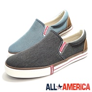 ALL AMERICA slip on casual canvas shoes|kasut kain ALL AMERICA