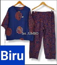 ONESET BATIK CP CAP / SETELAN BATIK WANITA JUMBOO