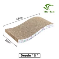 (The Claw) S Form Cat Scratching Board Extra Thick Cat Scratch Board Pet Scratching Board