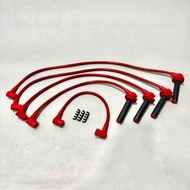 【AEROSPEED GENUINE】4AGE 16V Plug Cable Red Toyota Corolla Fifth Generation E80 AE86 Trueno Levin (1983)