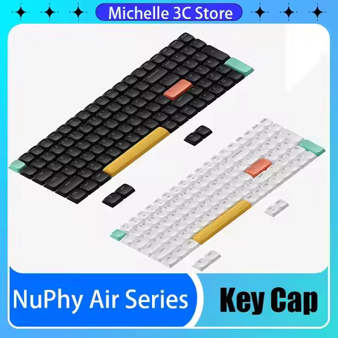 NuPhy Keyboard Keycap NSA Height Pc Jet Laser Engraving Pervious To Light Keycap for NuPhy Air Serie