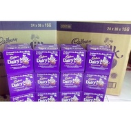 CoMeOn Cokelat Cadbury Dairy Milk 15gr 1 Box, Cadbury 15gr Box Isi 36 X 15 Gram, Cadbury Milk Chocol