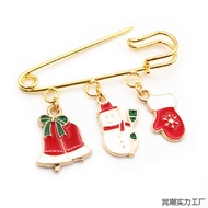 Small Circle Pin Pin Brooch Big Head Big Buckle Pin Safety Hole Multicolor Welding Spring Buckle