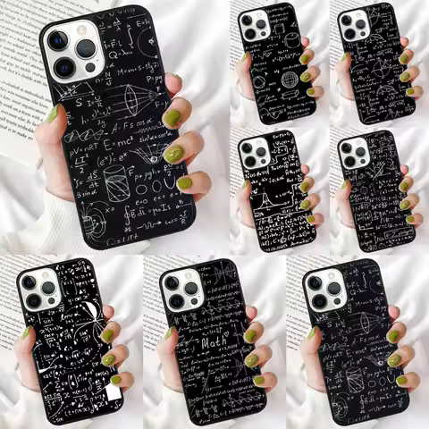 Physics Math Formula Equation Phone Case for iPhone 17 Air 16 PRO MAX 15 14 PLUS 11 12 13 Back Cover