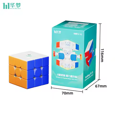MoYu HuaMeng TG V2 3x3 8-M Ball Core UV Magic Cube HuaMeng TG V2 3x3 20-M Ball Core UV