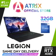 【Express Delivery】Lenovo LEGION  Pro 7 16IRX9H | 83DE003GSB | 16" WQXGA (2560x1600) IPS 500nits Anti-glare | Intel Core i9-14900HX | NVIDIA GeForce RTX 4080 | 32GB DDR5 | 1TB SSD | Win11 Home | 3Y Legion Ultimate Support