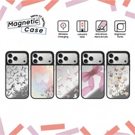 CASETiFY BUTTERFLY SUNDAY Ribbon Bow Hard Plastic Acrylic Mirror Magnetic Case Cover for iphone 17Ai