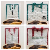 <READY STOCK> Starbucks Malaysia Transparent Reusable Bag