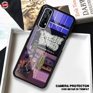 HP HS21 Case Realme 7 - 7 Pro Softcase Glass Kaca - Hardcase 2D Glossy - Protective Phone Case Lates