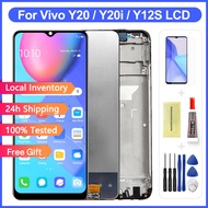 Original LCD For Vivo Y20 Y20i Y20S Y12S Y12A Y15A Y15S LCD Display Touch Screen with Frame Replacement Parts for Vivo V2069 V2102 V2134 V212