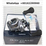 14 SHIMANO Fishing reel BAYGAME 301 301HG Left Bay Game Baitcasting Reel 301, 301HG with 1 Year Warr