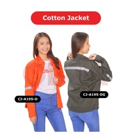 100% COTTON JACKET 195GM C/W 1X3" REFLECTOR