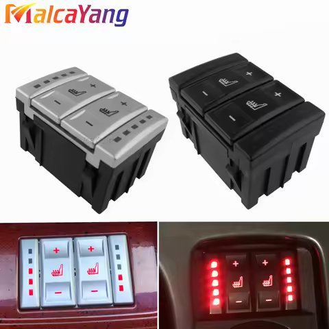 New Silver & Black Seat Heating Button Control Switch For Ford Mondeo MK4 S-MAX Galaxy MK 3 6M2T 19K