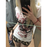 y2k Asian Culture Clothes y2k Top y2k Punk Style Women's Clothing Tops Wear Hot Girl Spring Summer P