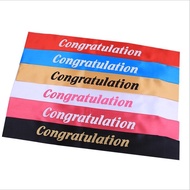 READY STOCK - Congratulations Sash Selempang Party decoration party props photobooth tahniah award c