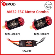 AM32 30A Mini ESC 1224 Outrunner Brushless Motor Combo for RC 1/24 Crawler Car  RC Car Axial SCX24