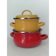 12+14 Dutch Oven Kedaung Enamel Color Pan Set
