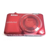 [USED in Japan] Nikon Digital Camera COOLPIX S6400 Touch Panel LCD 12x Optical Zoom Glossy Red S6400