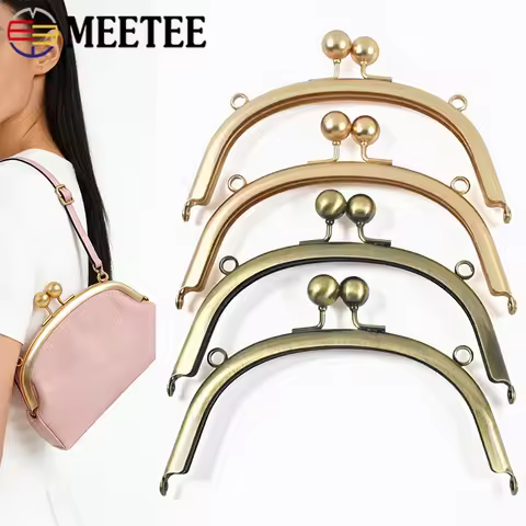 1/2/5Pcs 16.5cm Smooth Metal Bag Handles Purse Frame Women's Handbag Wallet Kiss Clasp Bracket Handl