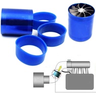 New Double Supercharger Turbine Turbo charger Air Intake Fuel Saver Fan