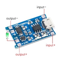 2Pcs Modul Charger Baterai Lithium Micro Usb 5V 1A 18650 Tp4056 Dengan