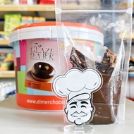 Elmer Glaze Dark Chocolate 250g Dark Chocolate Donut Topping/ Elmer Dark Chocolate Dip Glaze/