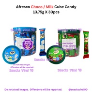 HALAL Afresco Choco / Milk Cube Candy 13.75g X 30pcs SV90