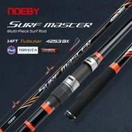 NOEBY Surf Casting Fishing Rod 4.25m 3 Section 14FT Tubular Carbon Fuji Guide DPS Reel Seat Sinker 1