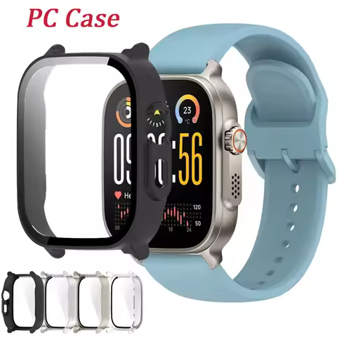 PC Case for Realme Watch 5 Bumper Full Screen Protector Protective Shell for Realme Watch 5 HD Tempe
