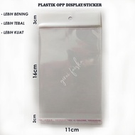 OPP PLASTIC DISPLAY/ STICKER 11x16~12x16