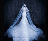 1701013 Gaun Pengantin Wedding Gown Gaun Pesta Dress Mermaid Ekor