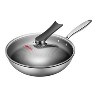 Wok Combach CFC32A1 Wok Non-Stick Stainless Steel Household 32cm Pot Household Collection UNH9