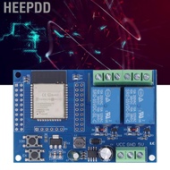 HEEPDD 2 Channel 5V Relay Module ESP 32 4M Byte Flash Large Capacity Programmable Board for Secondar