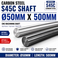 S45C CARBON STEEL SHAFT Ø50MM x 500MM