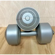 POTENCE Barbel Dumbbell kosongan tanpa isi warna silver (sudah plus tutup) dumbel barbel kosongan po