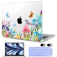 Floral Crystal Protective Case For MacBook Air Pro M2 M1 Chip A2681 A2337 A2338 Air 11 12 13 A2179 A