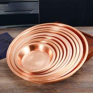 Copper Basin Pure Copper Plate Copper Chicken Basin Pure Copper Plate Flat Copper Plate Thick Copper