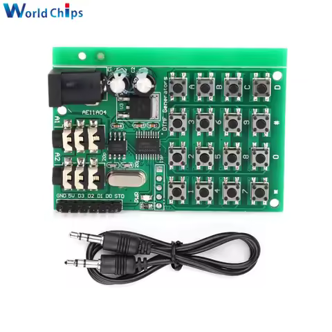 AE11A04 DTMF Audio Generator Encoder Transmitter Module Dialing keyboard Control DC 5-24V For MT8870