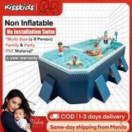 No Inflation Pool For Kids 1.6M-3M Size | Family Foldable Pool 10MM Thick PVC