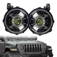 For Jeep JL Headlights 9 inch Led Headlight Low Beam and High Beam bosclear for 2018-2019 Jeep Wrang