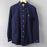Brooks Brothers Broo Booker Brothers เสื้อเชิ้ตผู้ชายแขนยาว Oxford Spun เสื้อลำลอง