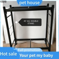 aquarium ☃Aquarium Double Stand for 2feet Aquarium Tank 2Kaki♝